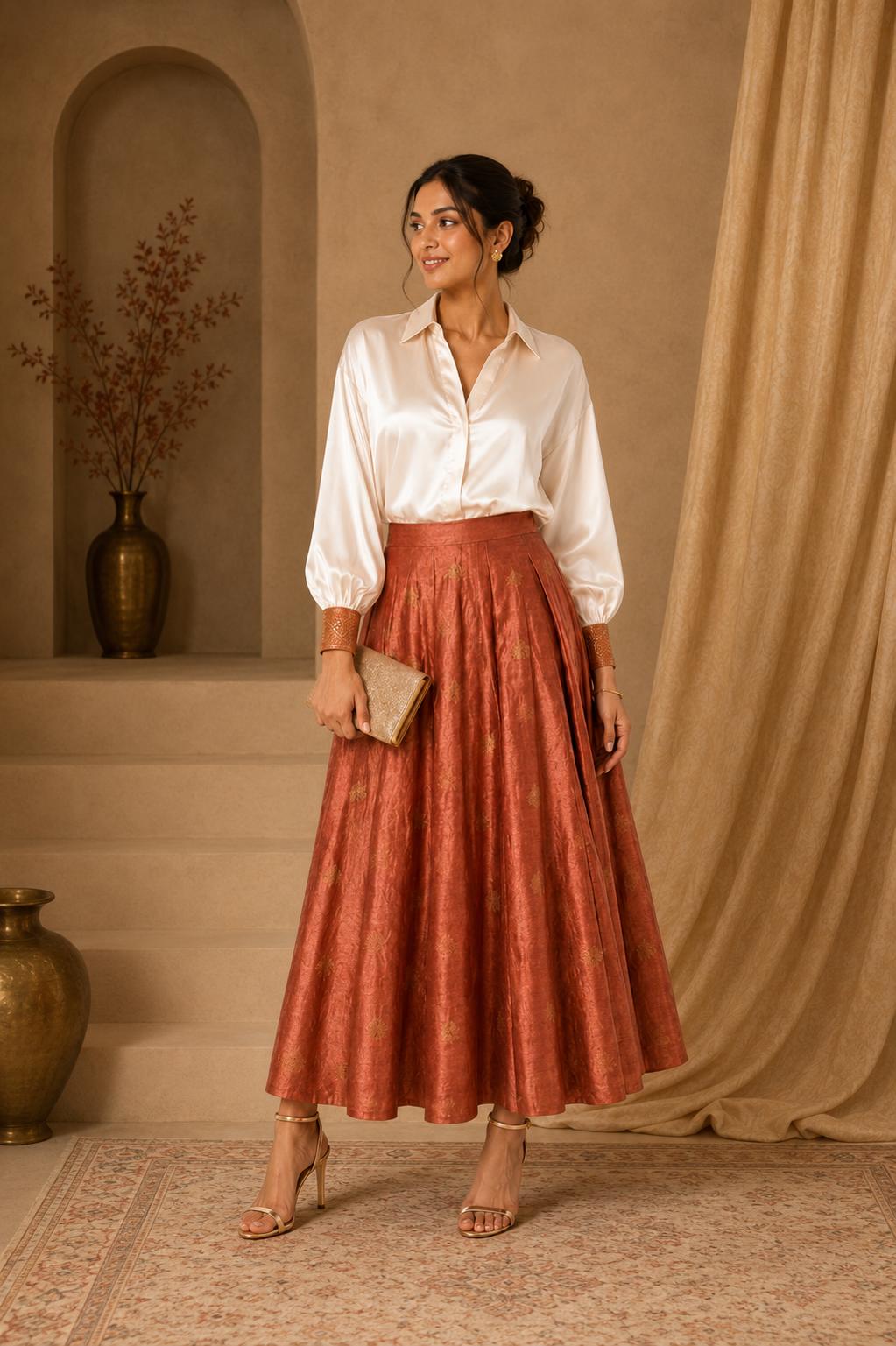 Samrajni women's Contemporary Classics in handwoven natural silk